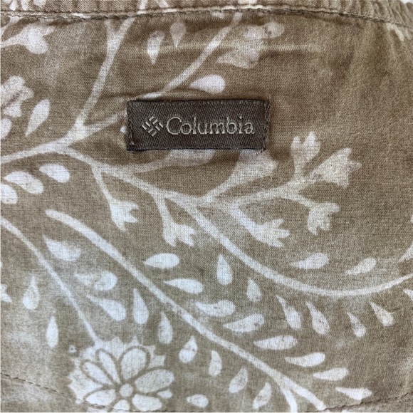 Columbia | Split Neck Daisy Long Sleeve 100% Cotton Tunic Top Beach Coverup M - Picture 5 of 7